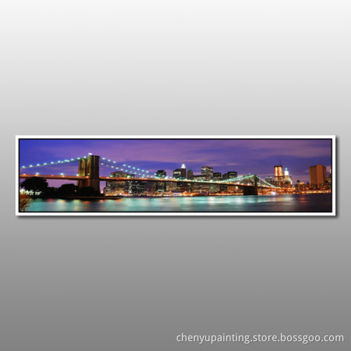 P-2555 Landscape Print Canvas Wall Decoration Framed Painting